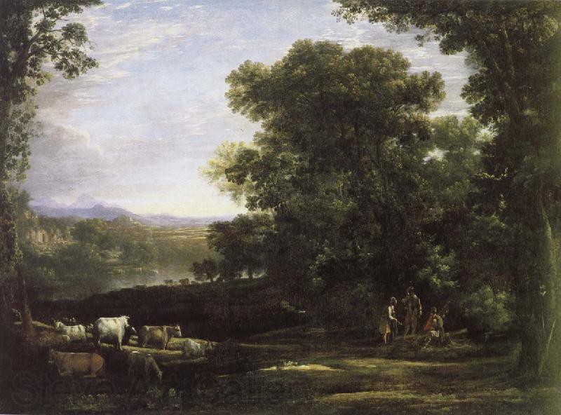 Claude Lorrain cattle farmer and the landscape Germany oil painting art